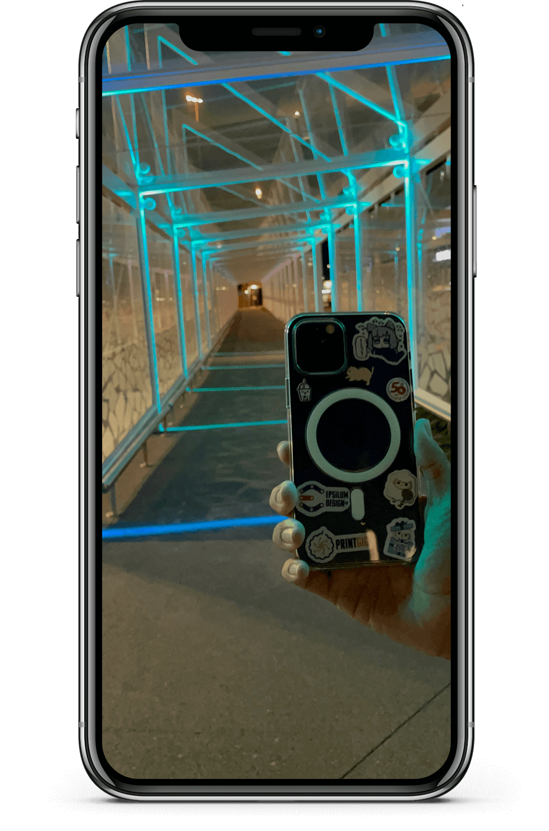 Photo of CIAL Walkway on an Iphone